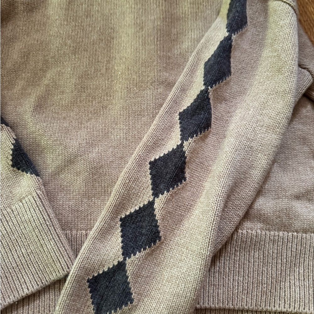 Rails XS Camel and Dark Brown Horse-Pattern Button Cardigan - Picture 7 of 9